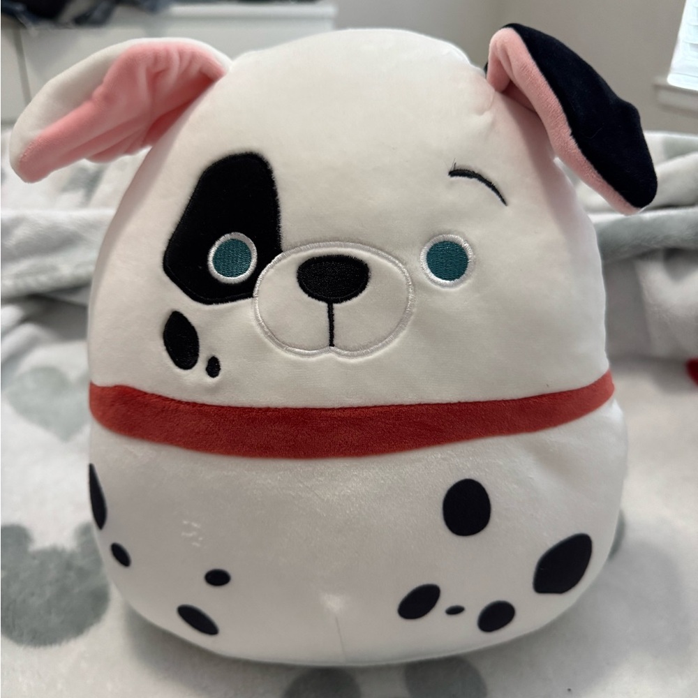 Squishmallows Disney Patch 12” White and Black Dalmatian Stuffed Animal